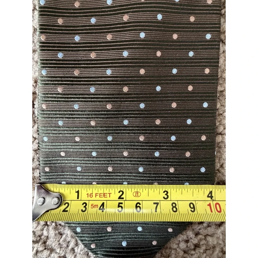 Roberto Villini Couture Neckwear Tie Multi Color Polka Dot Italy 100% Silk JBHS